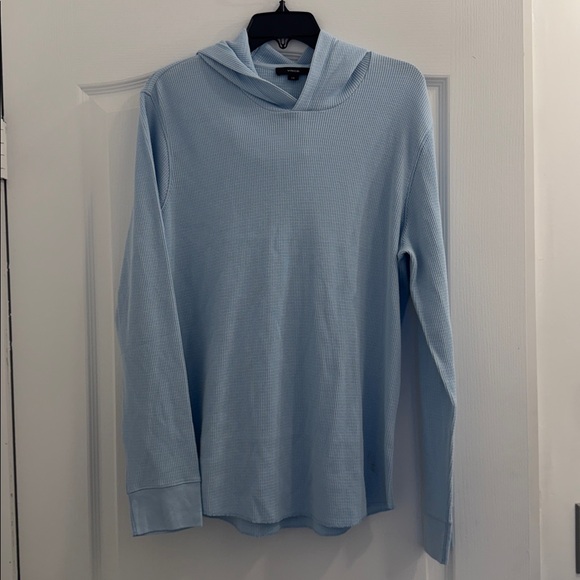 Vince Mouliné Pima Cotton Thermal Hoodie - Picture 5 of 10
